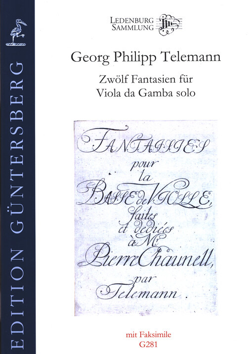 Zwölf Fantasien für Viola da Gamba solo TWV 40: 2637