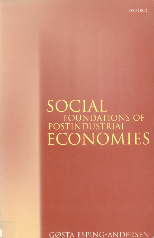 Social foundations of postindustrial economies