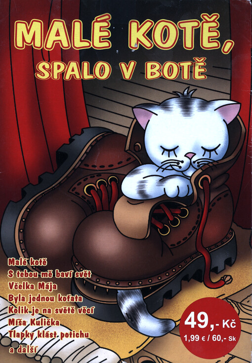 Malé kotě, spalo v botě