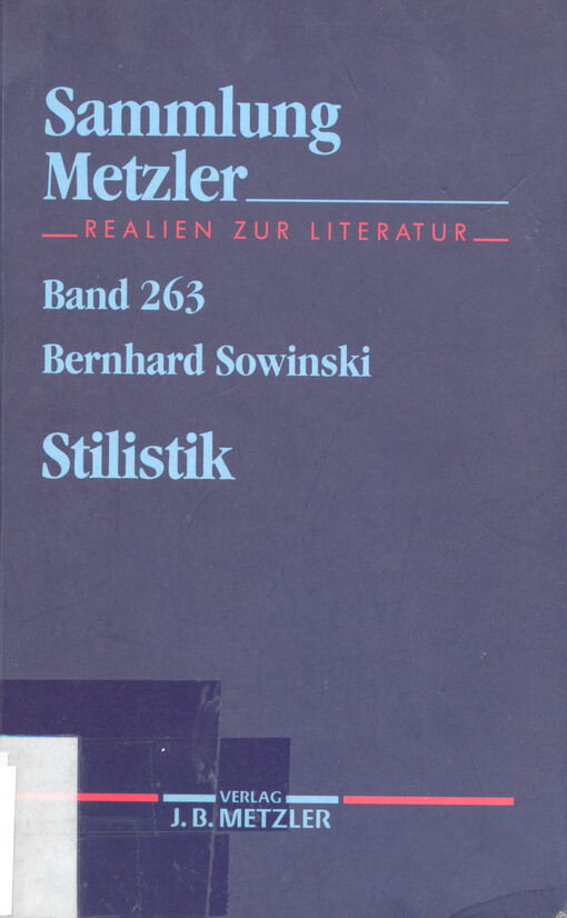 Stilistik : Stiltheorien und Stilanalysen