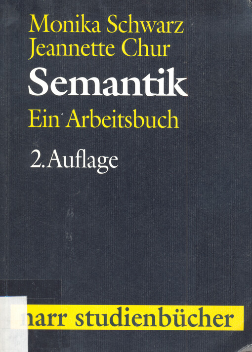 Semantik :ein Arbeitsbuch