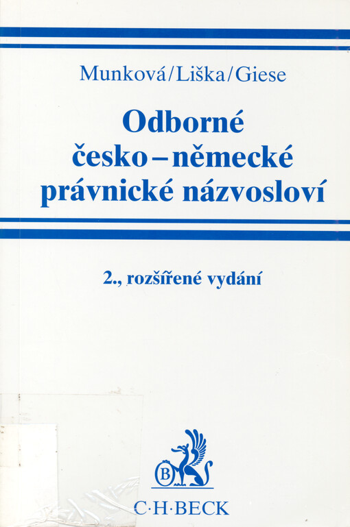 Odborné česko-německé právnické názvosloví