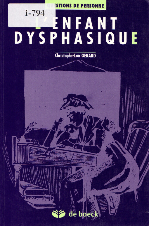 L'enfant dysphasique