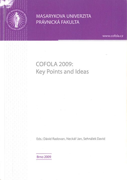 Cofola 2009 - key points and ideas