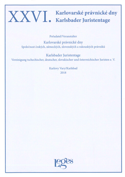 XXVI. Karlovarské právnické dny