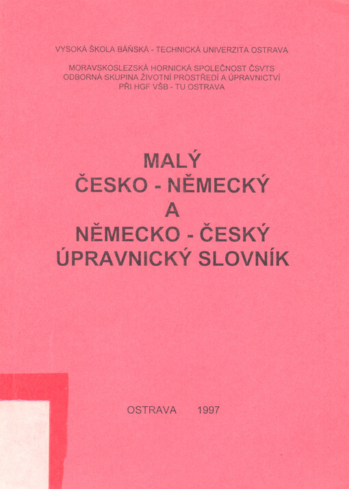 Malý česko-německý a německo-český úpravnický slovník