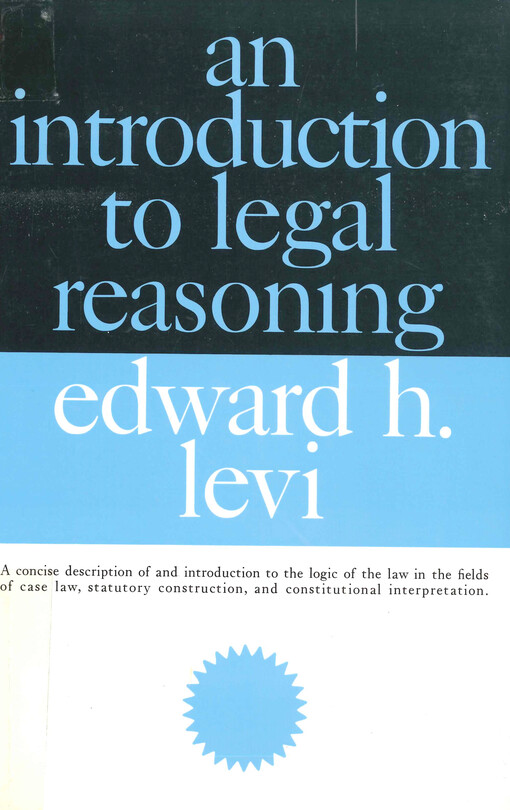An introduction to legal reasoning