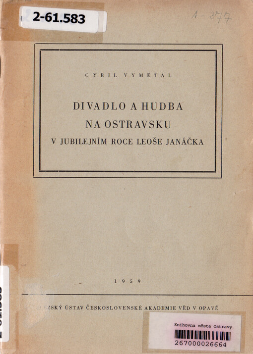 Divadlo a hudba na Ostravsku