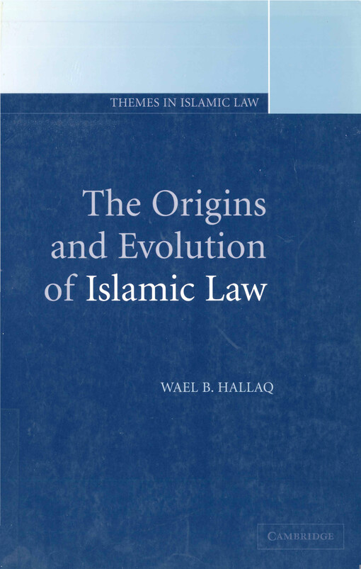 The origins and evolution of islamic law