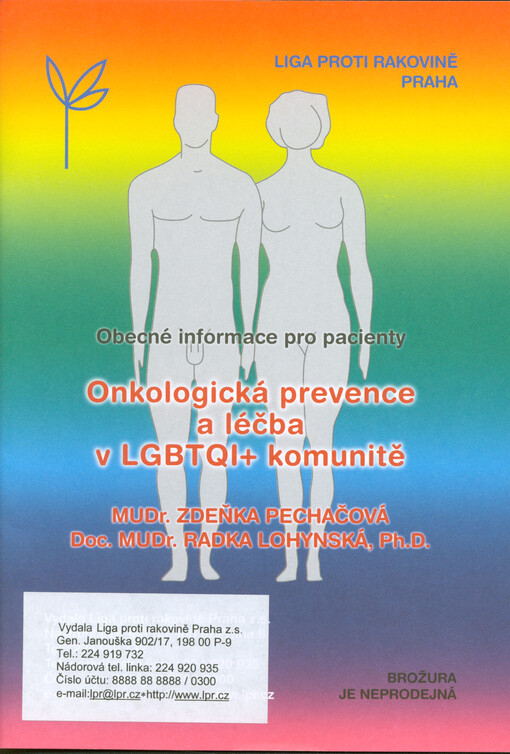 Onkologická prevence a léčba v LGBTQI+ komunitě : obecné informace pro pacienty