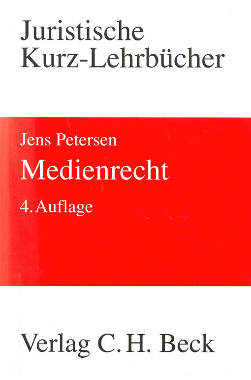 Medienrecht : ein Studienbuch