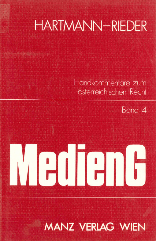 Kommentar zum Mediengesetz