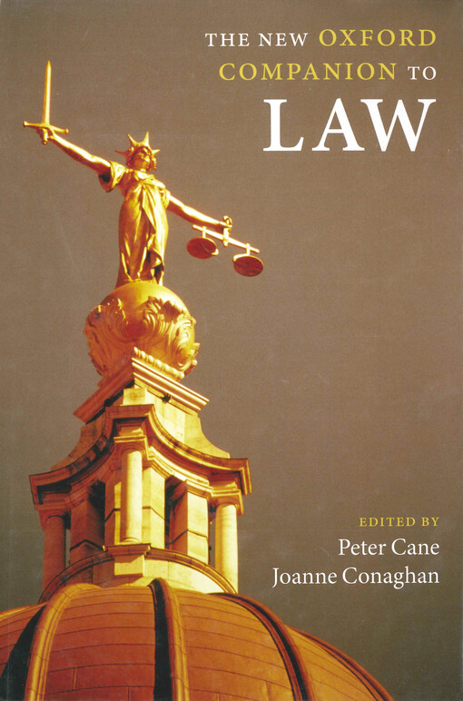 The new Oxford companion to law