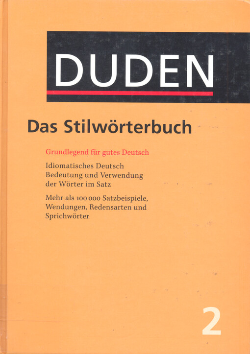 Duden, Das Stilwörterbuch