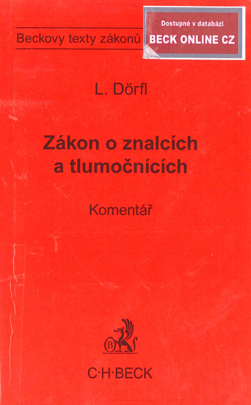 Zákon o znalcích a tlumočnících :komentář