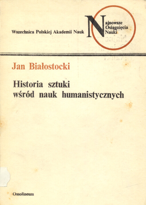 Historia sztuki wśród nauk humanistycznych