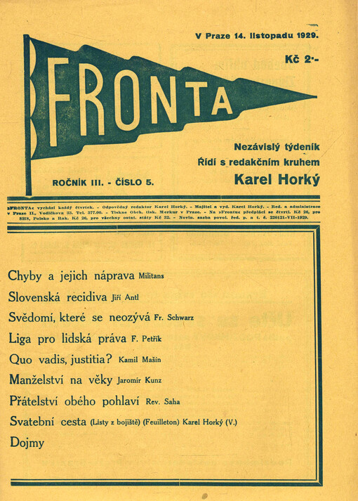  5 ( 14. listopadu 1929)