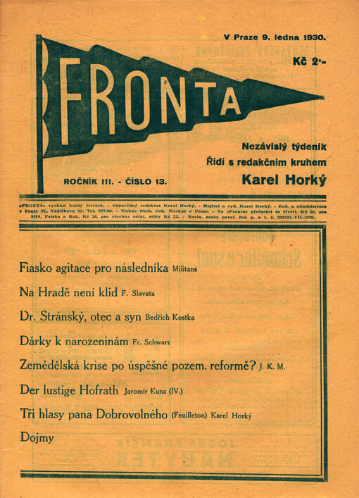  13 (9. ledna 1930)