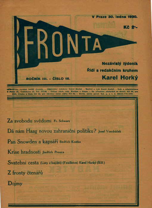  16 (30. ledna 1930)