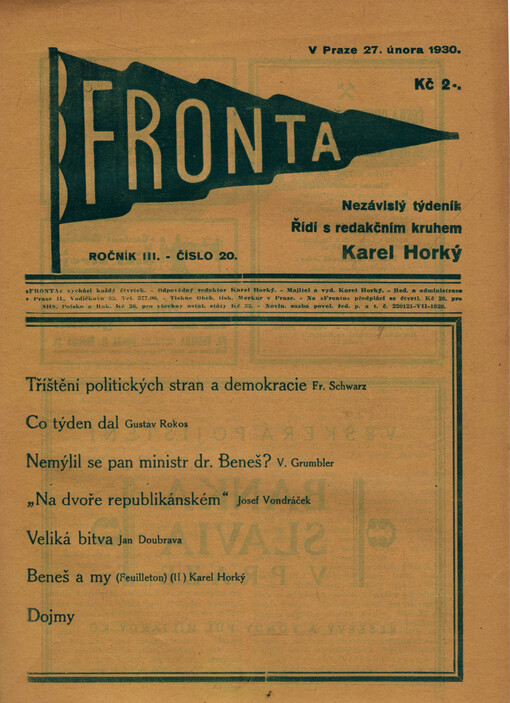  20 (27. února 1930)