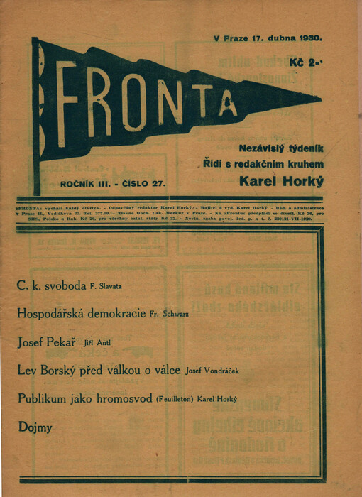  27 (17. dubna 1930)
