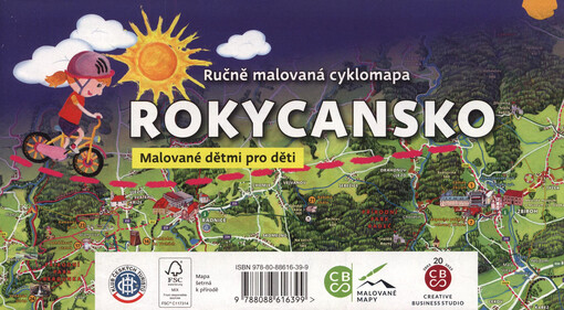 Ručně malovaná cyklomapa Rokycansko : malované dětmi pro děti