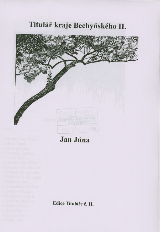 Titulář kraje Bechyňského II.