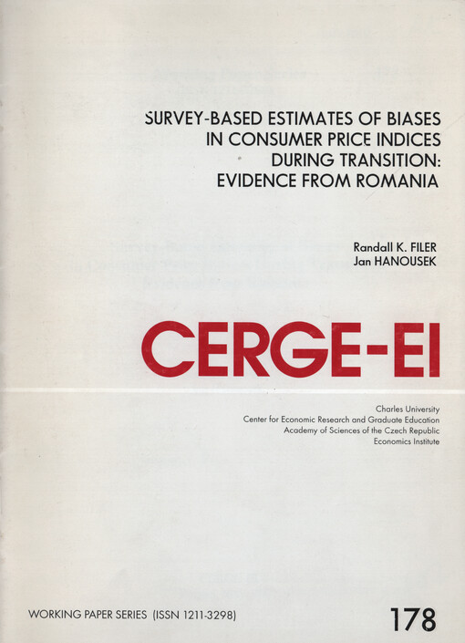Survey-based estimates of biases in consumer price indices during transition: evidence from Romania