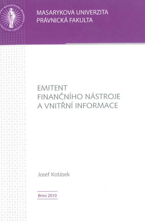 Emitent finančního nástroje a vnitřní informace