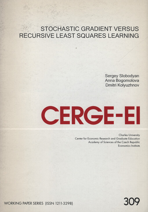 Stochastic gradient versus recursive least squares learning