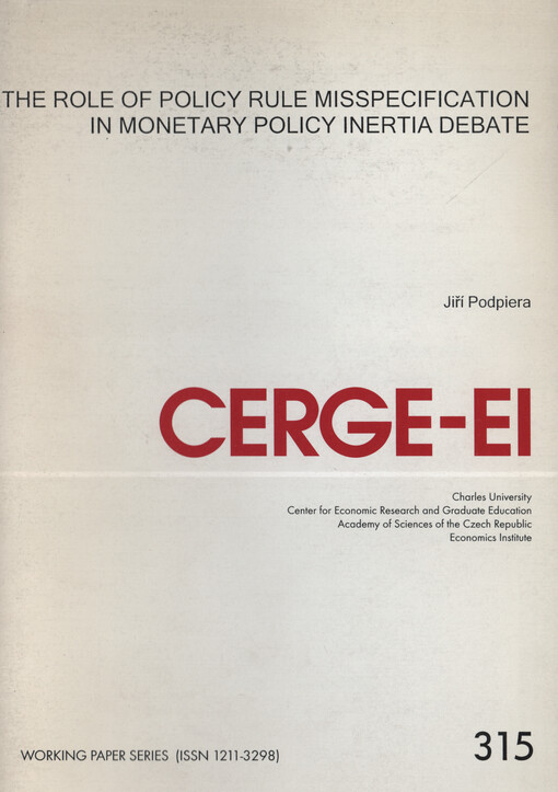 The role of policy rule misspecification in monetary policy inertia debate