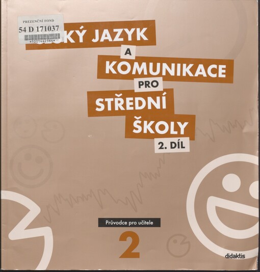 Český jazyk a komunikace pro střední školy, průvodce pro učitele 2