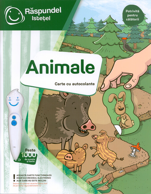 Animale : carte cu autocolante