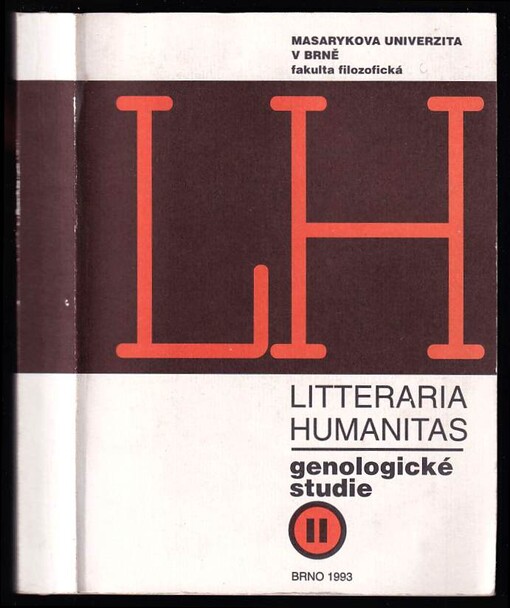 Litteraria humanitas - genologické studie <<II=02>&gt : k poctě profesora Franka Wollmana