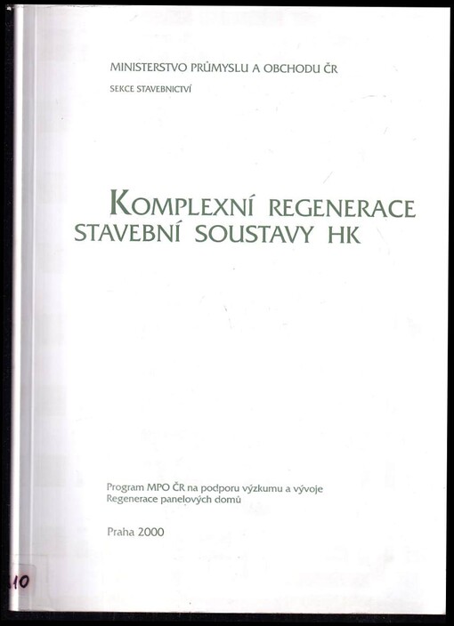 Komplexní regenerace stavební soustavy HK
