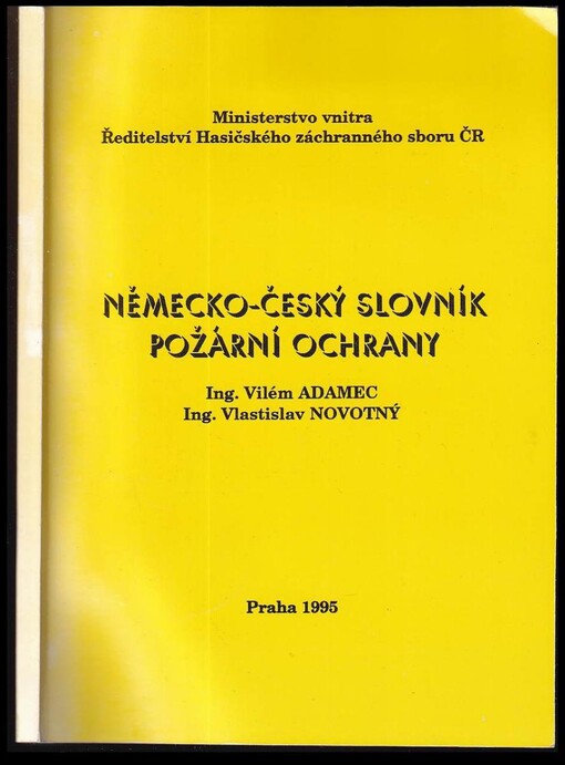 Německo-český slovník požární ochrany