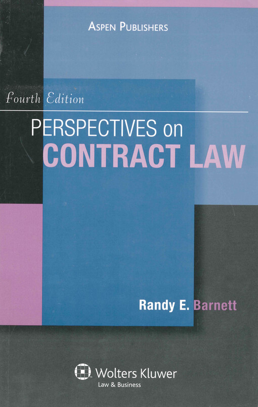 Perspectives on contract law