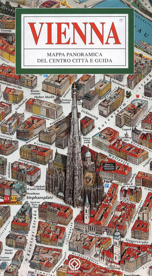 Vienna : mappa panoramica del centro citta e guida
