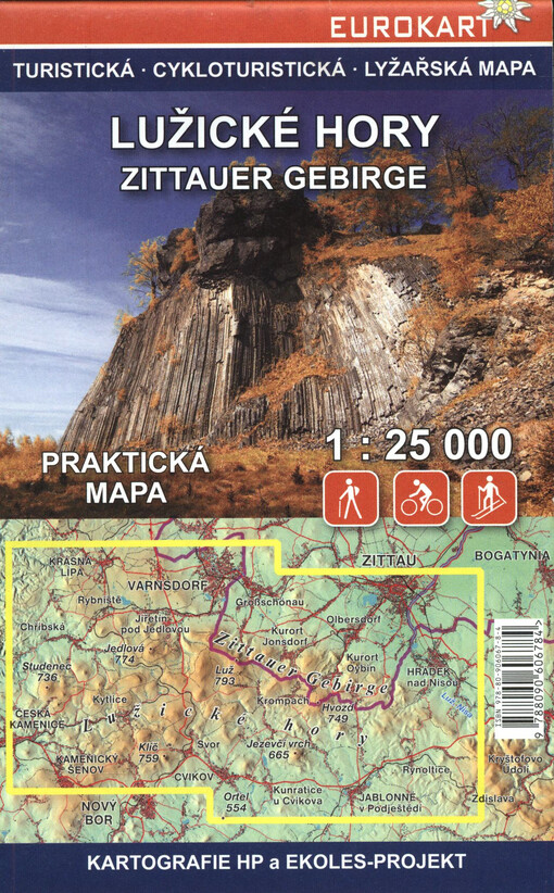 Lužické hory, Zittauer Gebirge 1:25 000