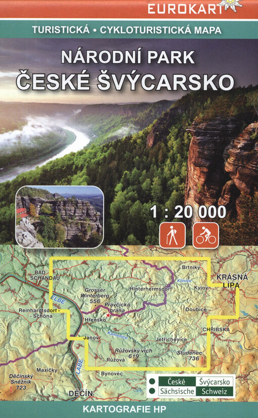 Národní park České Švýcarsko : turistická, cykloturistická mapa