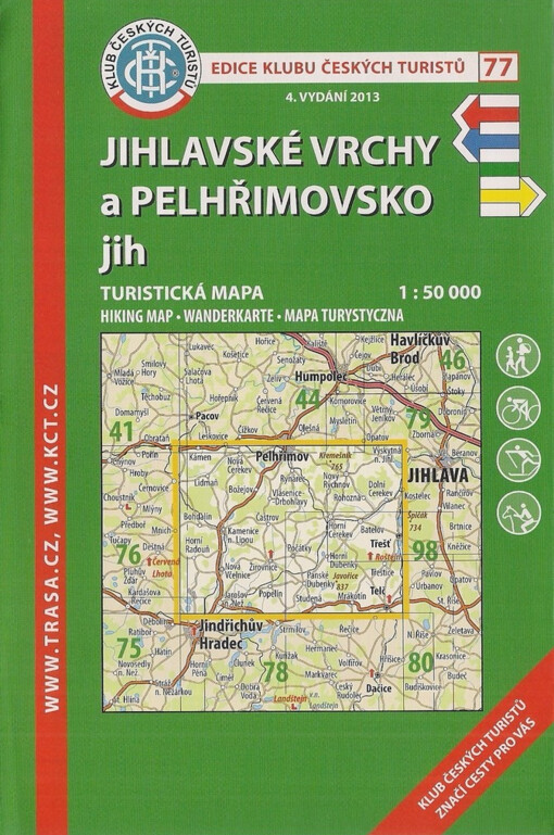 Jihlavské vrchy a Pelhřimovsko - jihturistická mapa 1:50 000