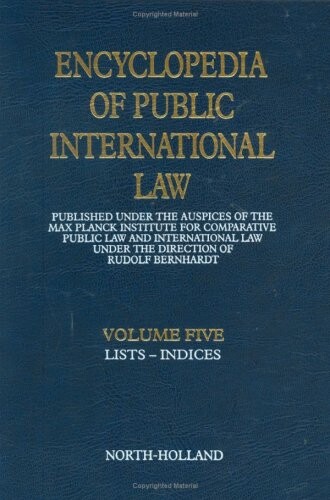 Encyclopedia of public international law