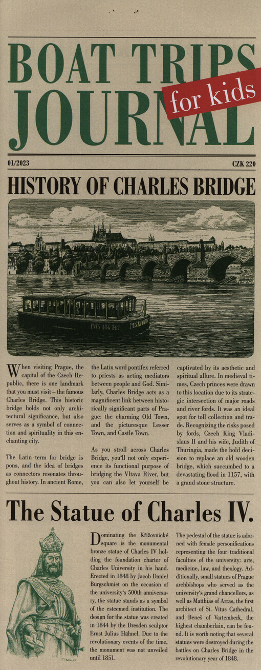 Boat trips journal for kids