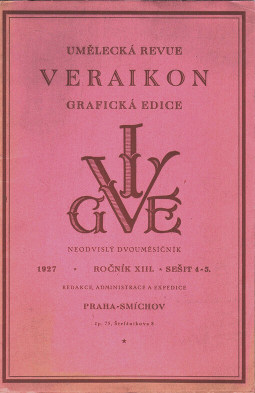 Veraikon : Edice grafická : Umělecká revue
