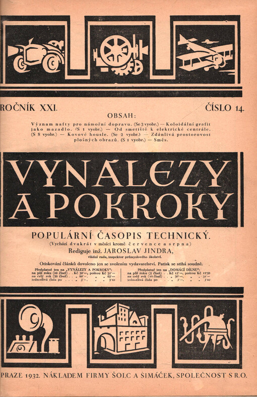 Vynálezy a pokroky : populární časopis technický
