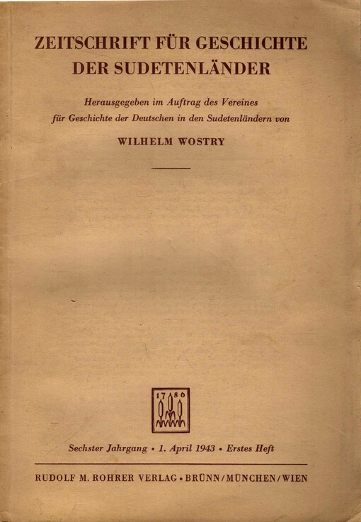 Zeitschrift für Geschichte der Sudetenländer