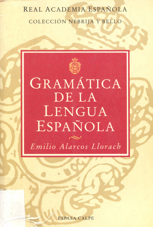 Gramática de la lengua española