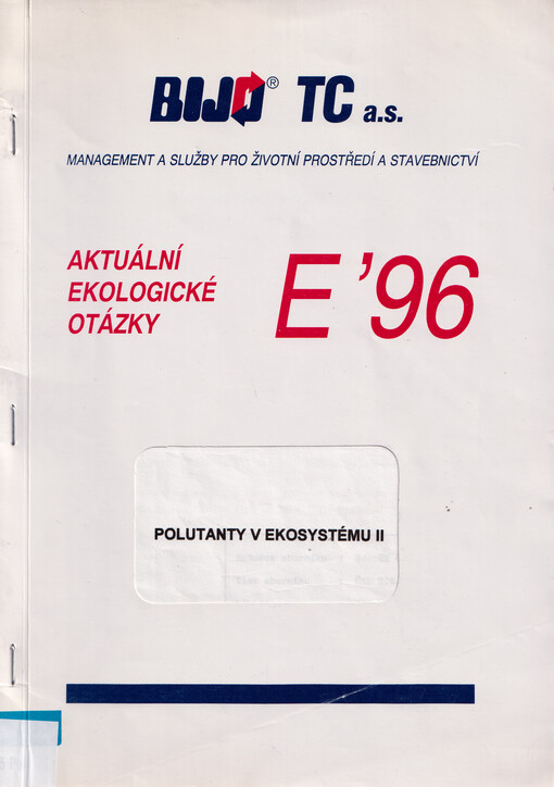 Polutanty v ekosystému