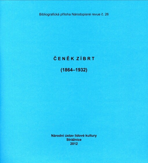 Čeněk Zíbrt :(1864-1932)