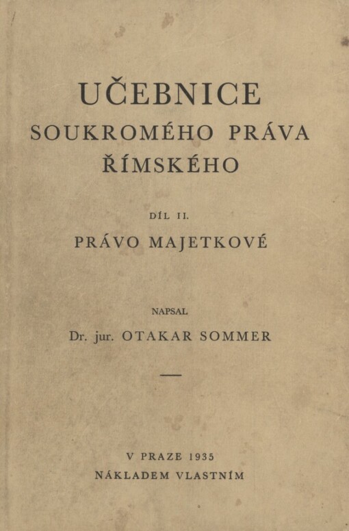 Učebnice soukromého práva římského